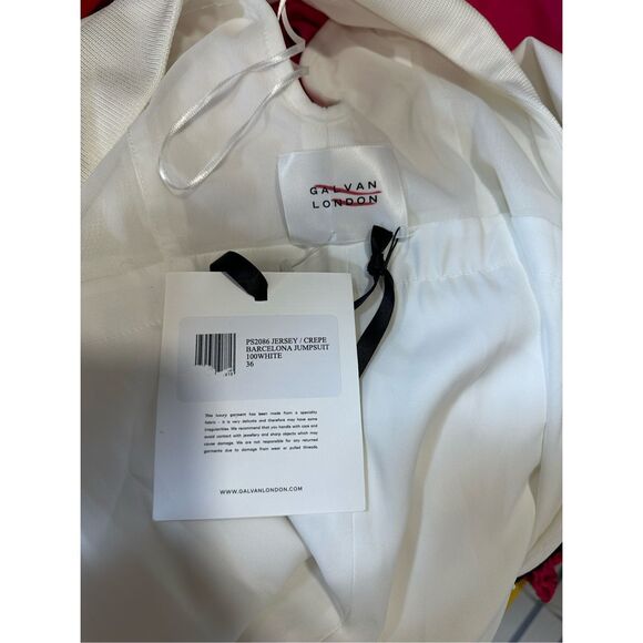 GALVAN Barcelona Sleeveless Flared Jumpsuit Size US4 $1895 - Picture 9 of 10